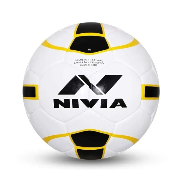 Nevia FB-245, NIVIA Equator Size-5 (W.B.Y) FOOTBALL - White, 5