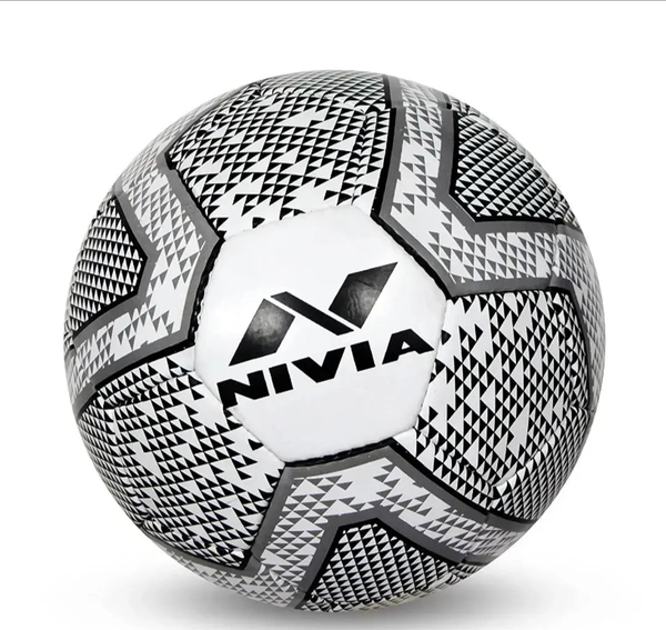 Nevia FB-278, NIVIA Black  White Size-5 FOOTBALL - White, 5