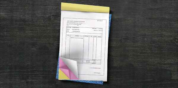 Bill Book Printing - 1/8