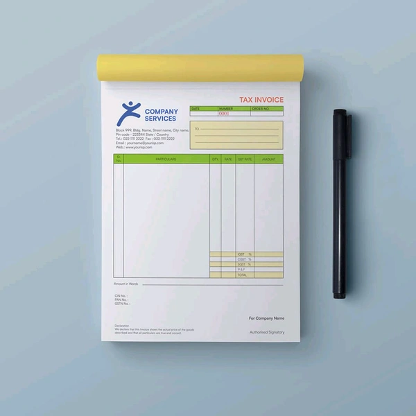 Bill Book Printing - 1/8