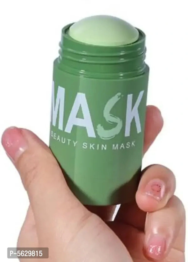 Green Tea Mud Mask Deep Cleaning Oil Control Moisturizing Hydrating Skin Rotating Cream Mask Stick Mud Clay Mask  (40 g) - Free