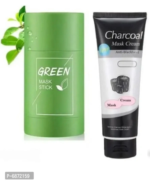 Green Mask  Ice-cream Mask  Charcoal Mask - Free