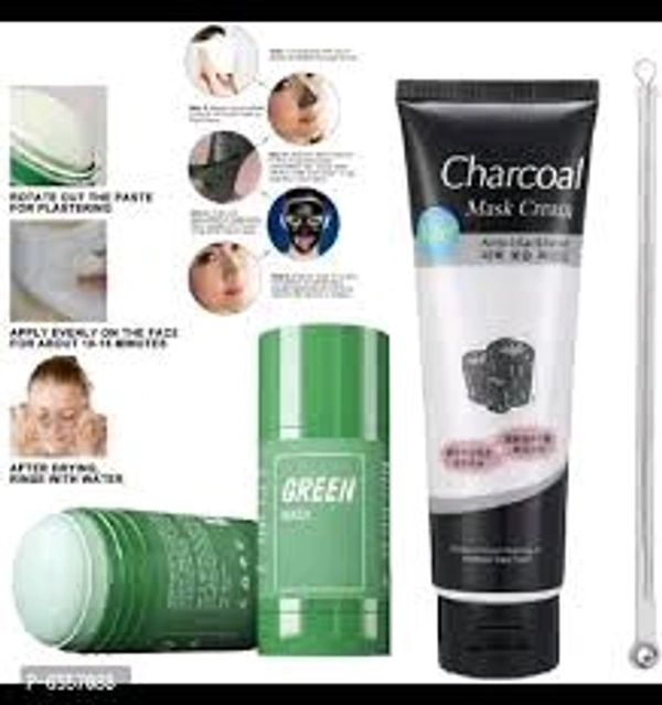 Green mask stick, charcoal mask for skin care - Free