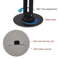 FOLDABLE MOBILE STAND, Foldable & 360° Rotatable Mobile Stand  (2204) - Black
