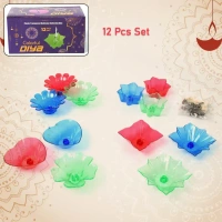 12PCS REFLEXION DIYA , 12PCS Reflexion Diya Set for Diwali Decoration – Traditional Oil Lamps for Home, Festival, Pooja & Gifting(39)