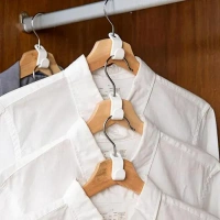 5PCS HANGER CONNECTOR HOOK,  5PCS Hanger Connector Hooks – Space-Saving Closet Organizer for Clothes (1849)