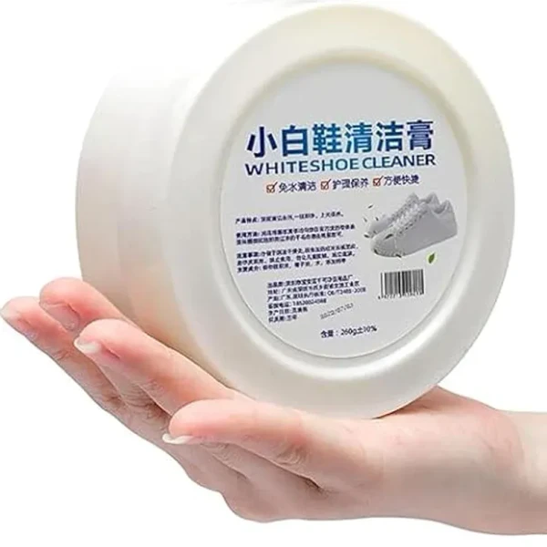 WHITE SHOE CLEANER 260G White Shoe Cleaner Cream with Sponge 