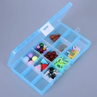 15 GRID JWELLLERY ORGNAIZER 15 Grids Jewelry Organizer Plastic Jewelry Organizer Box Clear Jewelry Organizer Box Plastic Bead Organizers With Adjustable Dividers For Herbs Pills Bead, Jewelry, And Other Small Item (1 Pc) (1558)