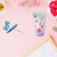 CUTE WATER BOTTLE Unicorn Water Bottle with Straw & Lid for Kids (Without Light) (1724)