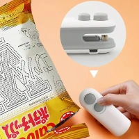 2IN1 PLASTIC SEALING MACHINE Mini Bag Sealer, 2 in 1 Seal & Cutter Heat Sealers, TYPE-C USB Charging Portable Bag Reseller, Handle Food Sealer, Sealing Machine for Food Storage Plastic Bags Snacks Keep Food Fresh (1762)