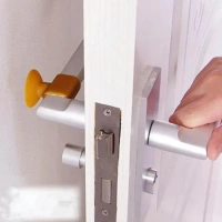 DOOR HANDLE Door Stopper Mini Anti-Collision Silicone Door Handle Crash Pad (1610)