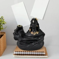 ADIYOGI SMOKE FOUNTAIN Adiyogi Shiva Backflow Smoke Fountain Incense Holder Burner (1 Pc) (1816)
