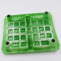 PLASTIC ROLLER MASSAGER Massager Roller, Deodorant Dual Plastic Foot Massager Roller Foot Massager Plantar Fasciitis, Stress, Heel and Arch Pain Deep Tissue Therapy with Reflexology Chart Acupressure For Foot (1723) - Green
