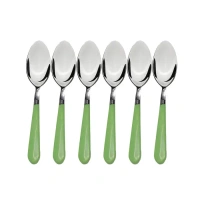 6PCS SPOON Stainless Steel Spoon with Comfortable Grip Dining Spoon Set of 6 Pcs (1598)