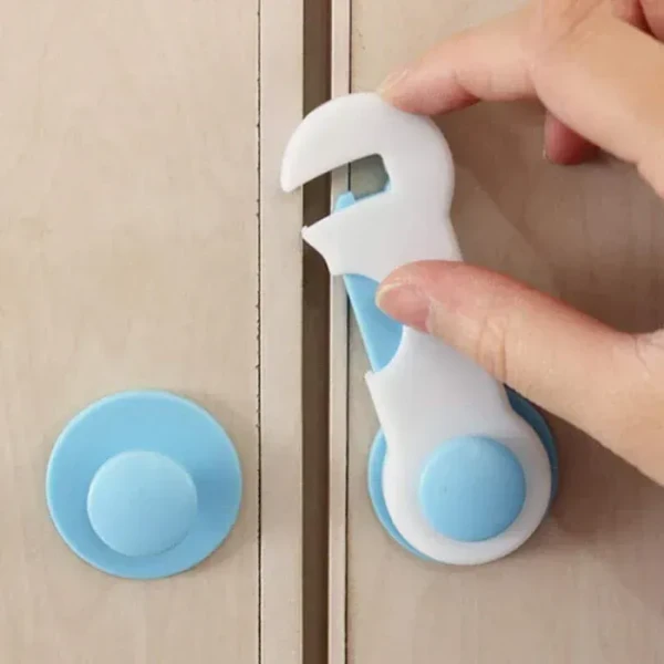 CHILD SAFE LOCK Child Safety Lock Child Toddler Baby Safety Locks Proofing For Cabinet Toilet Seat Fridge Door Drawers ( 1 Pc)