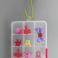 15 GRID JWELLLERY ORGNAIZER 15 Grids Jewelry Organizer Plastic Jewelry Organizer Box Clear Jewelry Organizer Box Plastic Bead Organizers With Adjustable Dividers For Herbs Pills Bead, Jewelry, And Other Small Item (1 Pc) (1558)