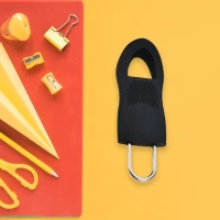 2PCS ZIPPER PULL TAB, 2PCS Zipper Pull Tabs – Easy Replacement for Bags & Clothing (1814) - Black