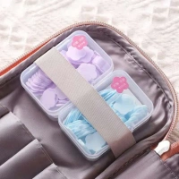 FLOWER SOAP PAPER, Mini Portable Travel Soap Paper Sheets Flower Shape (100 Pcs Set Approx / Mix Color)  (2202)