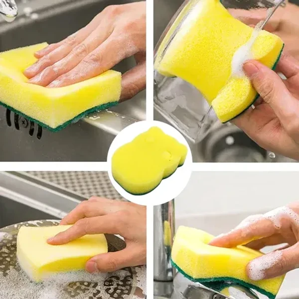 5PCS CLEANING SCRUB SPONGE