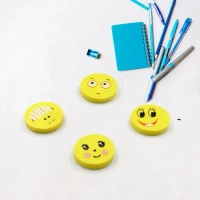4PCS SMILE ERASER SET, 4PCS Smile Eraser Set – Fun & Efficient Erasing for Kids & Students (1434)