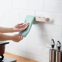 MULTI HANGING RACK Bathroom Towel Slipper Hanging Rack Self Adhesive Wall Mounted (1 Pc) (1819)