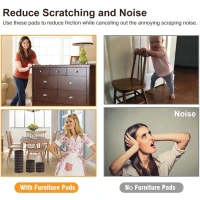 8PCS FURNITURE PAD Furniture Protection Pad (8 Pcs Set) (1909)