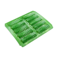 PLASTIC ROLLER MASSAGER Massager Roller, Deodorant Dual Plastic Foot Massager Roller Foot Massager Plantar Fasciitis, Stress, Heel and Arch Pain Deep Tissue Therapy with Reflexology Chart Acupressure For Foot (1723) - Green