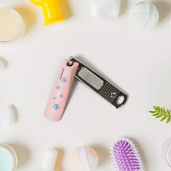 NAIL CLIPPER1 Cute Nail Clipper with Nail Catcher, Nail File - Stainless Steel (1 Pc)