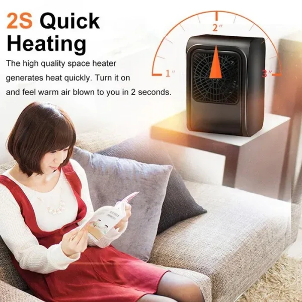 ELECTRIC ROOM HEATER Room Heater 220V Brown Box Heater For Office & Bedroom Use Heater (1358)