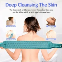 SPONGE AND SCRUBBER BELT Bath Shower Set Scrubber,  Sponge & Scrubber Belt – Bath & Shower Exfoliating Set  (1559)