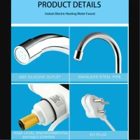 ELECTRIC HEATING FAUCET Stainless Steel LED Digital Display Instant Heating Electric Water Heater Faucet Tap, Geyser (1846)