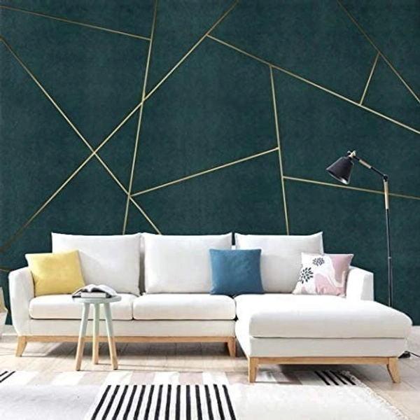 TILE TAP GOLDEN, 50 Meters Golden Tape, Home Floor Wallpaper Waterproof Tiles, Tile Gap Tiles Stickers for Floor - 1 CM Wide, Gold(2407)