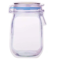 1000ML JAR POUCH Reusable Airtight Seal Plastic Food Storage Mason Jar Zipper (1000ml) (1592)