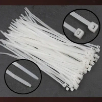 CABLE TIE 10INCH, Nylon Cable Zip Ties 100pcs – 10 Inch (4x250mm) White Heavy-Duty Self-Locking Wire Organizer for Home, Office & Industrial Use(2494)