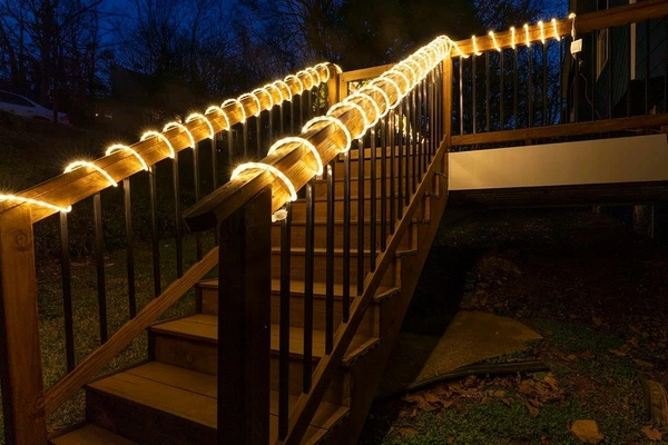 10M LED ROPE LIGHT, 10 Meter LED Rope Light | Flexishine Plug & Play Flexible Rope Light for Indoor & Outdoor Decoration – False Ceiling, Balcony, Diwali, Christmas (Warm White)(2524)