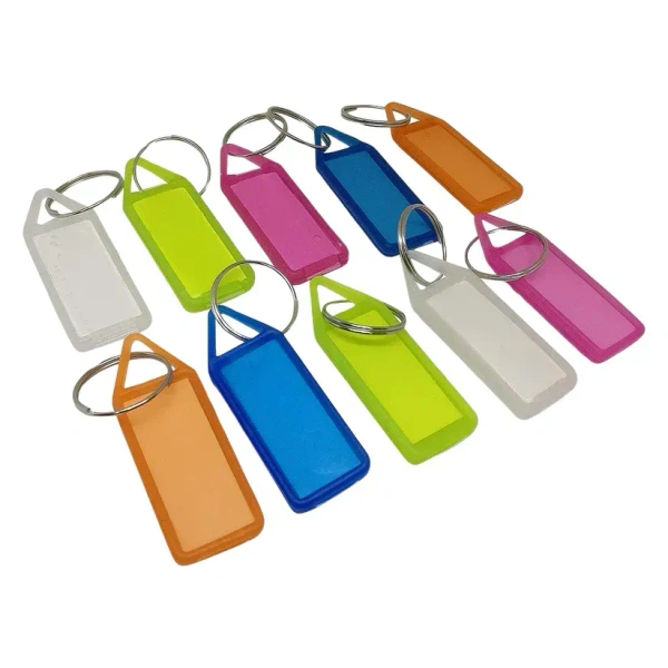 10PCS KEYCHAIN TAG,10PCS Keychain Tag Labels – Colorful Decorative Key Tags for Keys & Identification(2465)