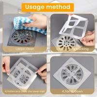 10PCS DRAIN COVER, Sink, Shower & Floor Strainers for Hair & Debris – Reusable Silicone Drain Filters (1635)