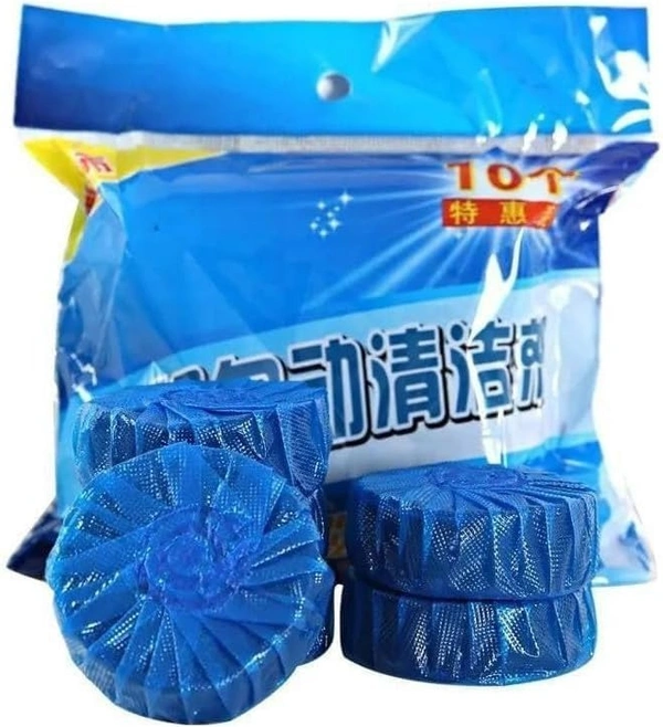 10PCS TOILET CLEANER, 10PCS Toilet Cleaning Tablets | Disinfection & Descaling Bathroom Cleaner | Removes Lime, Yellow Stains & Odor with Fresh Scent(1260)