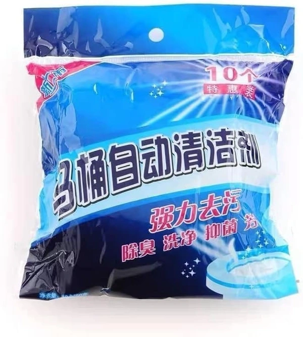 10PCS TOILET CLEANER, 10PCS Toilet Cleaning Tablets | Disinfection & Descaling Bathroom Cleaner | Removes Lime, Yellow Stains & Odor with Fresh Scent(1260)