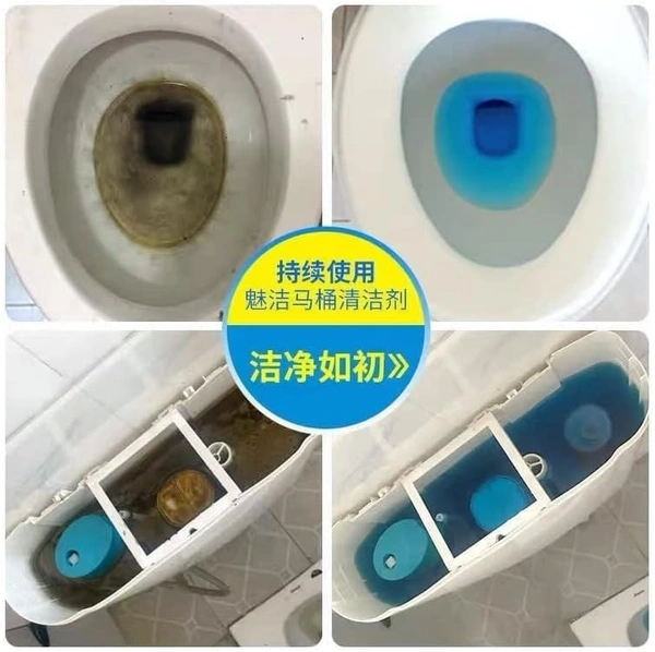 10PCS TOILET CLEANER, 10PCS Toilet Cleaning Tablets | Disinfection & Descaling Bathroom Cleaner | Removes Lime, Yellow Stains & Odor with Fresh Scent(1260)