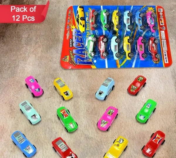 12PCS PUSH BACK CAR, Title: 12-Piece Push Back Toy Car Set – Mini Racing Vehicles for Kids(894)