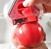 3IN1 ROUND VEG PEELER, 3-in-1 Round Veg Peeler – Multi-Functional Kitchen Tool (980)