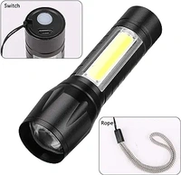 ARMY TOURCH - "Rechargeable Metal Body Torch Light  Ultra Bright & Durable Flashlight" (458) - Small