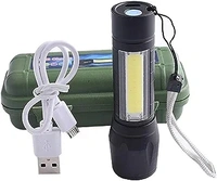 ARMY TOURCH - "Rechargeable Metal Body Torch Light  Ultra Bright & Durable Flashlight" (458) - Small