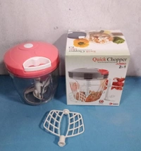 QUICK CHOPPER 1 LTR, Quick Chopper 1 Litre – Manual Hand Pull Food Chopper for Vegetables & Fruits (222)