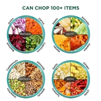 QUICK CHOPPER 1 LTR, Quick Chopper 1 Litre – Manual Hand Pull Food Chopper for Vegetables & Fruits (222)