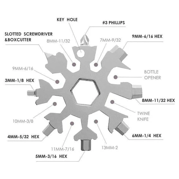 18IN1 SNOWFLAKE TOOL