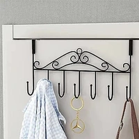 DOOR HANGER METAL ,  Metal Door Hanger – Sturdy Over-the-Door Hook Rack for Space-Saving Storage(1131)