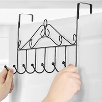 DOOR HANGER METAL ,  Metal Door Hanger – Sturdy Over-the-Door Hook Rack for Space-Saving Storage(1131)