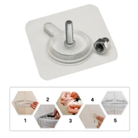 5PCS SCREW WALL HOOK, 5PCS Screw Wall Hooks – Heavy-Duty Hanging Hooks for Home & Office(349)